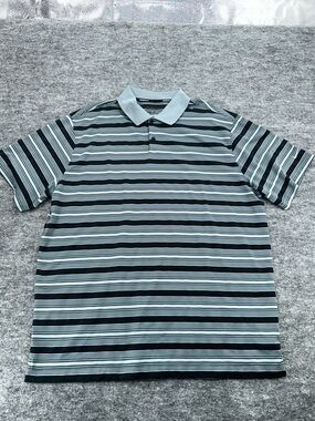 Nike Golf Men’s Tour Performance Dri-FIT Polo Shirt Black Gray Striped XL